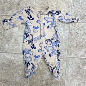 One piece baby boy safari theme onesie